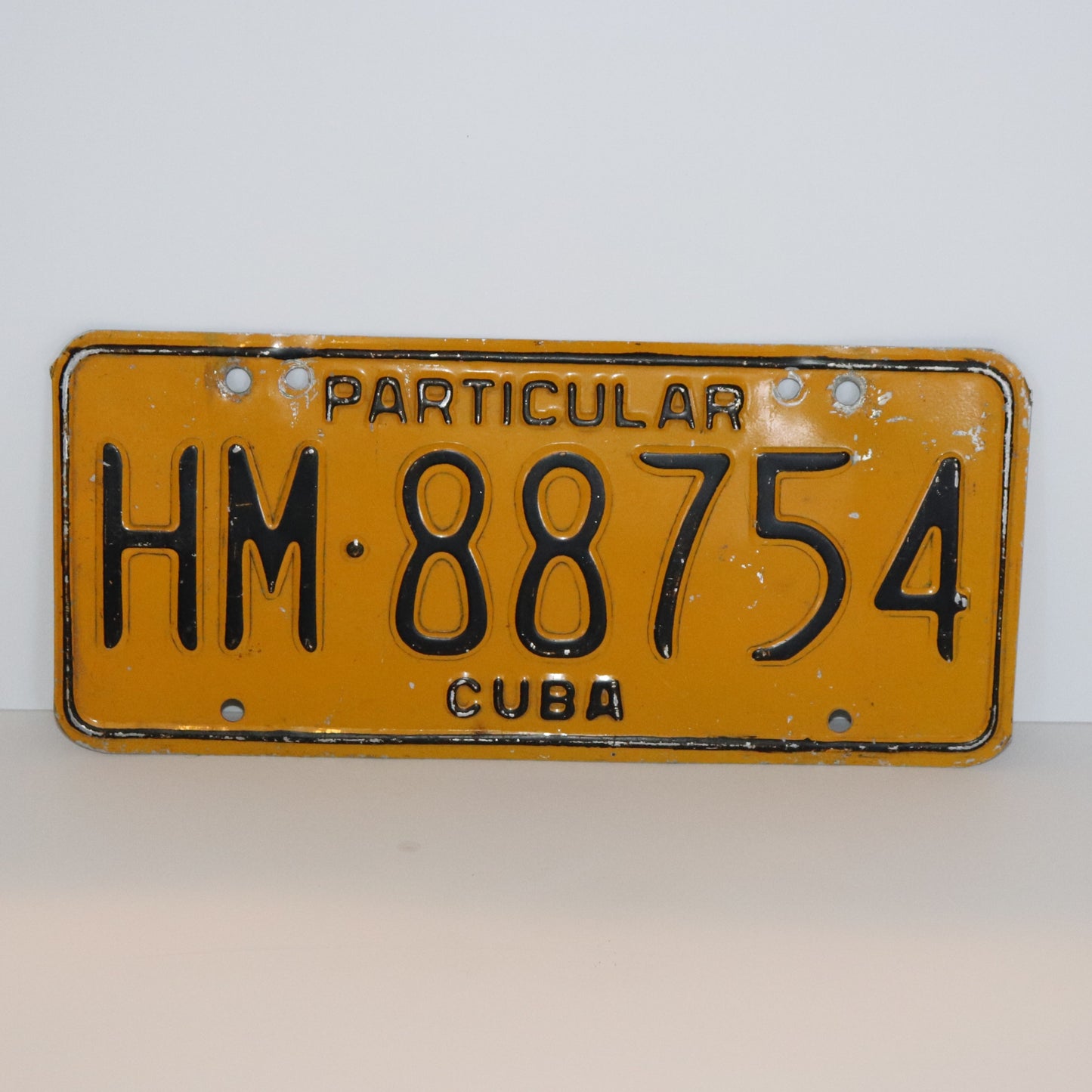 YELLOW PARTICULAR: 1978 Elongated plate