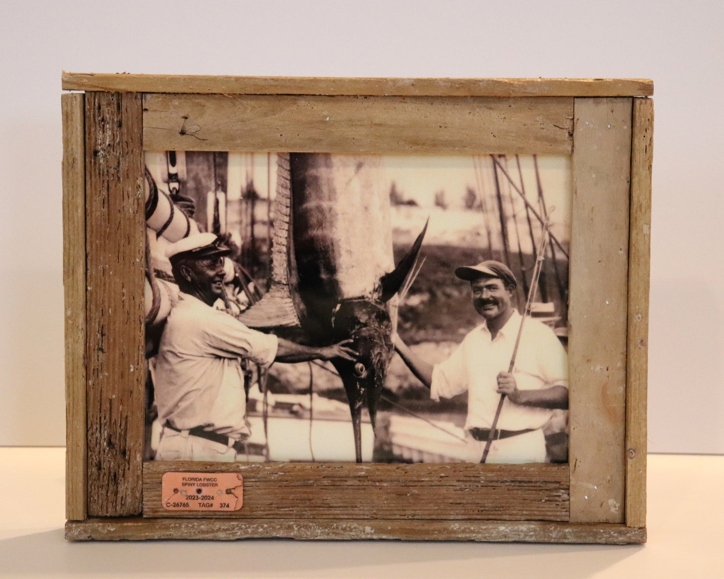 Hemingway and “Sloppy Joes” Russel in Lobster Trap Frame