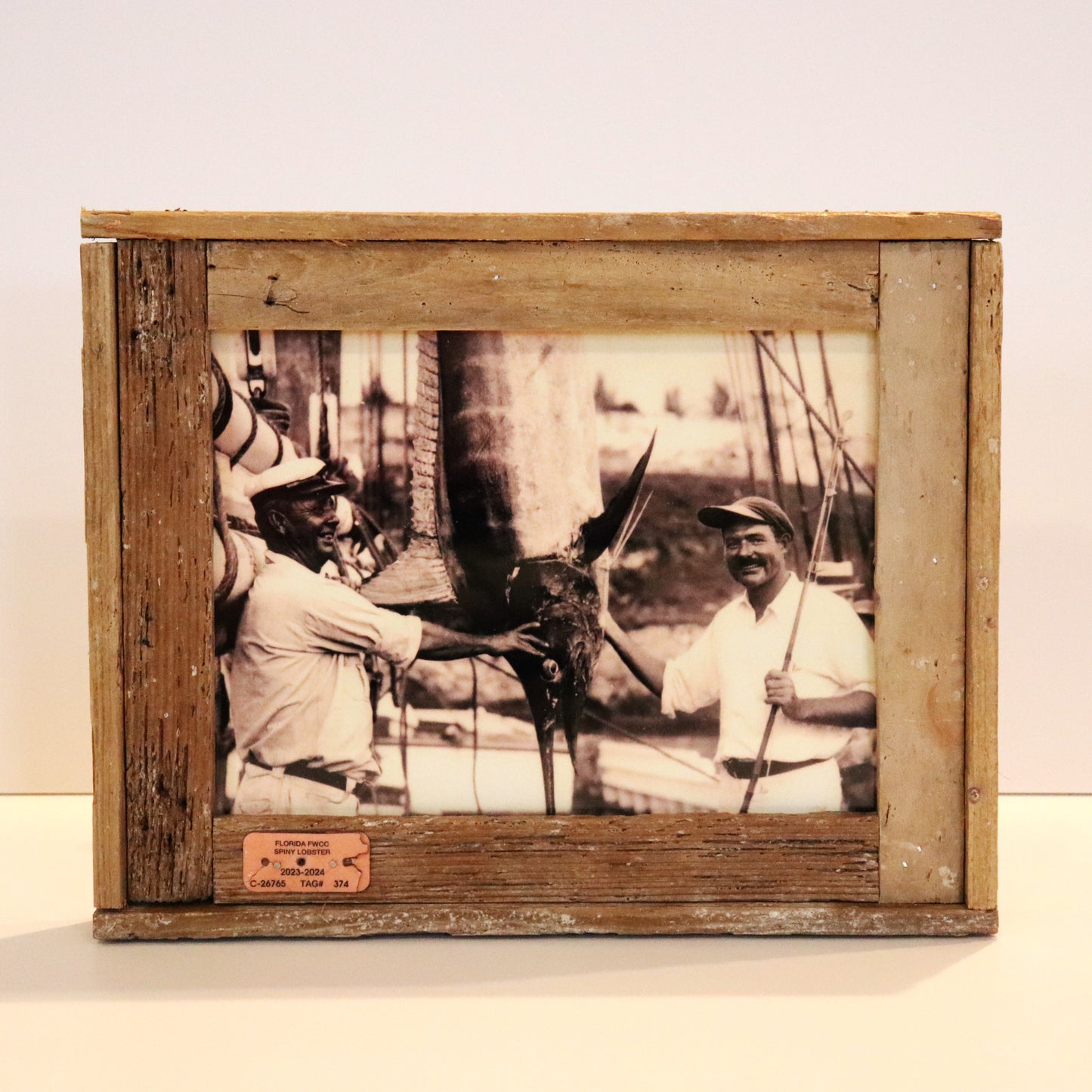 Hemingway and “Sloppy Joes” Russel in Lobster Trap Frame