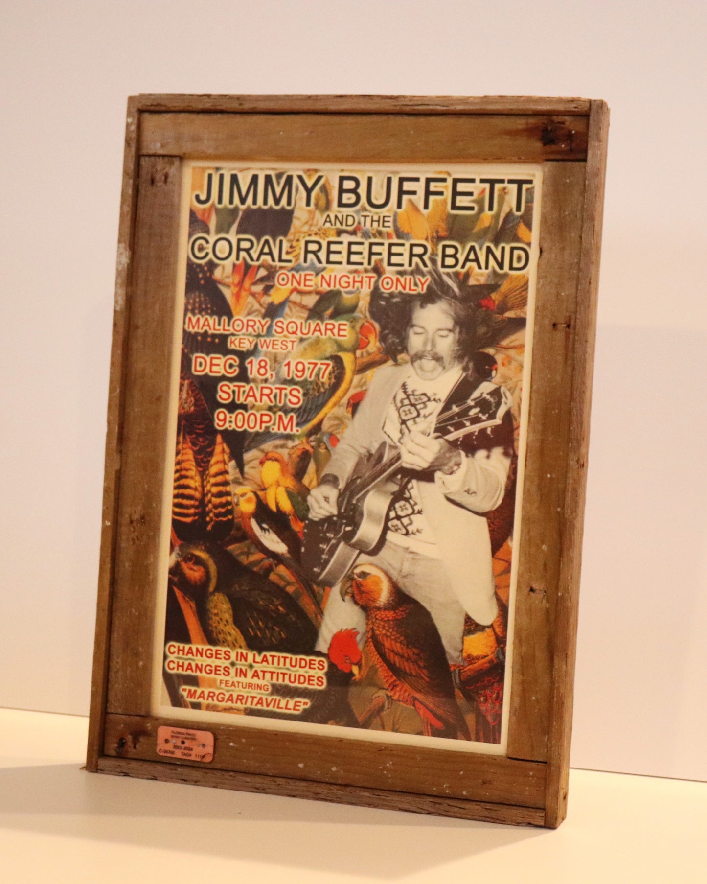 Jimmy Buffet and the Coral Reefer Band Concert Poster Mallory Square