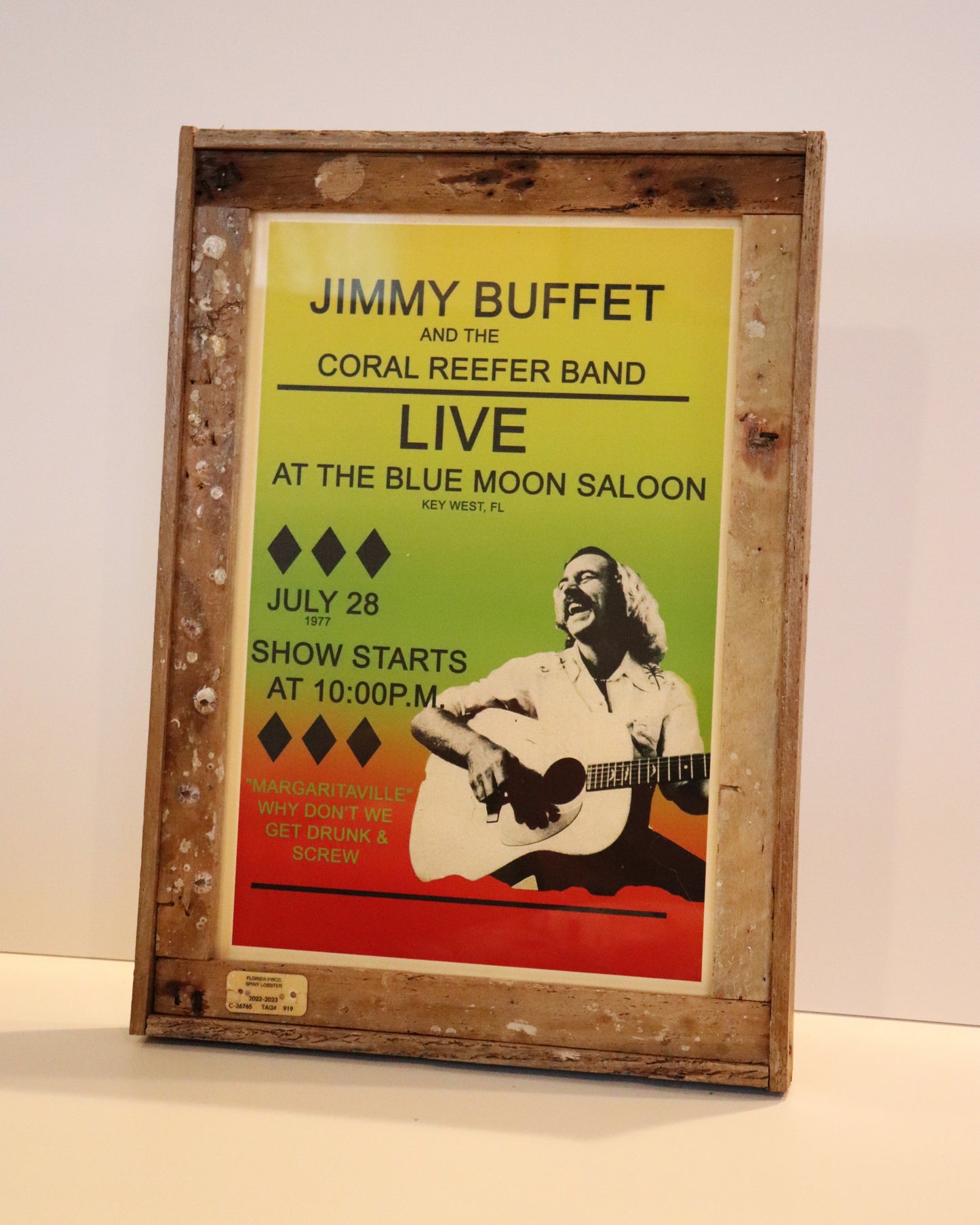 Jimmy Buffet Concert Poster Blue Moon Saloon