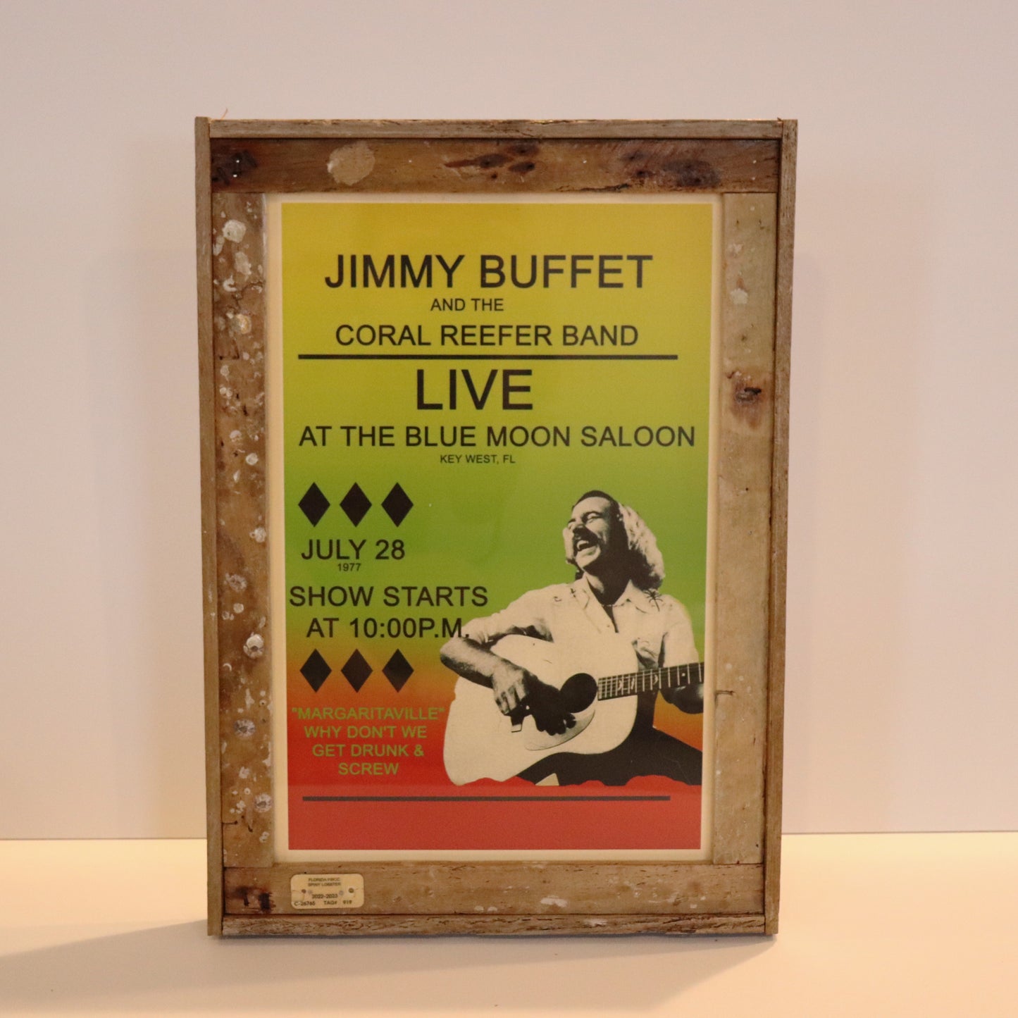 Jimmy Buffet Concert Poster Blue Moon Saloon