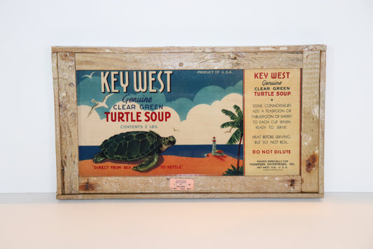 Turtle Soup with directions Advertisement in Lobster Trap Frame